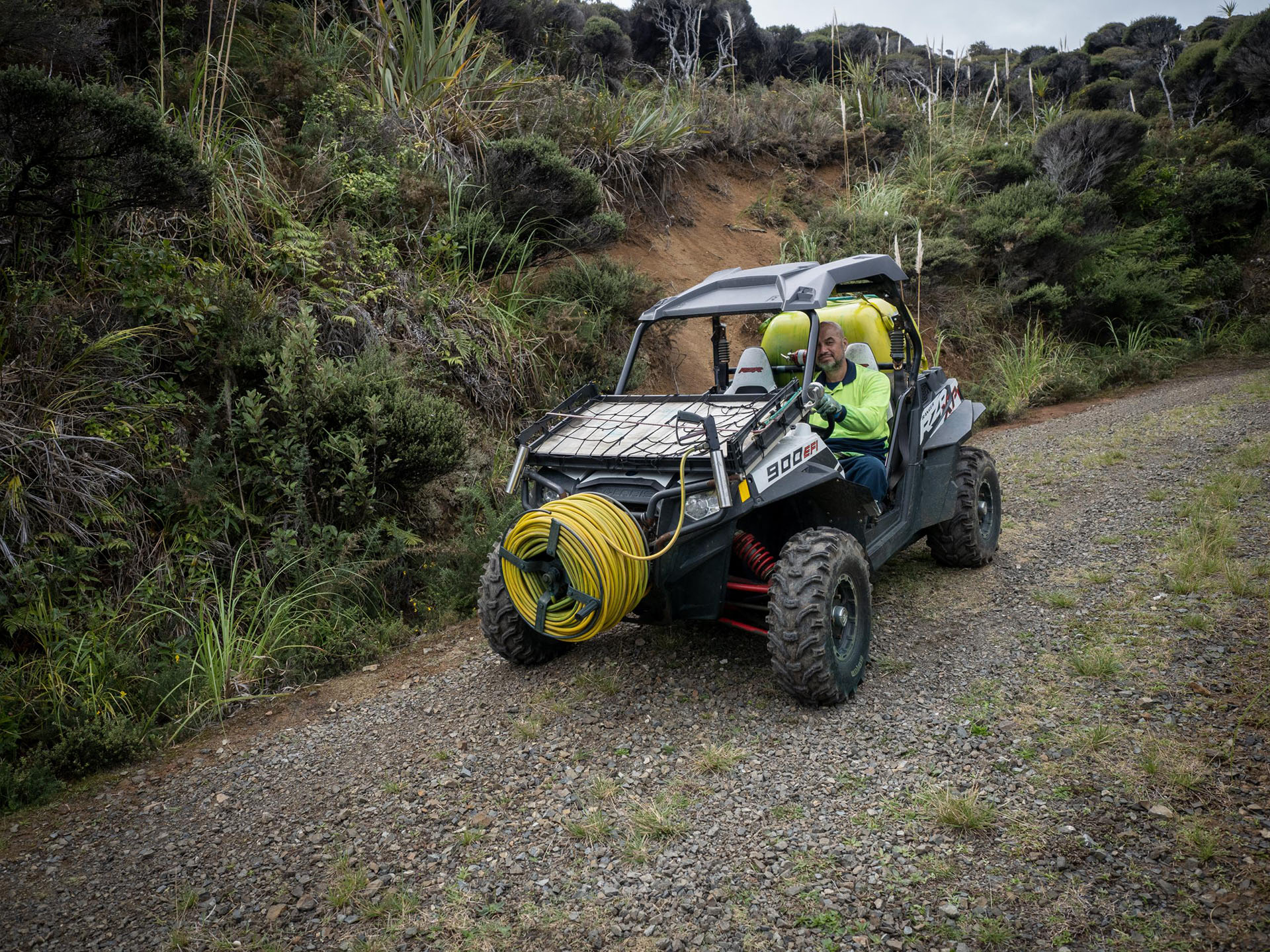 Auckland, New Zealand Apr 15, 2021: Polaris Rzr Xp 900 Efi Utv Utility Terrain Vehicle